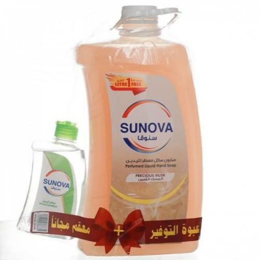 صورة سنوفا - صابون يد سائل المسك الثمين 3.2 لتر