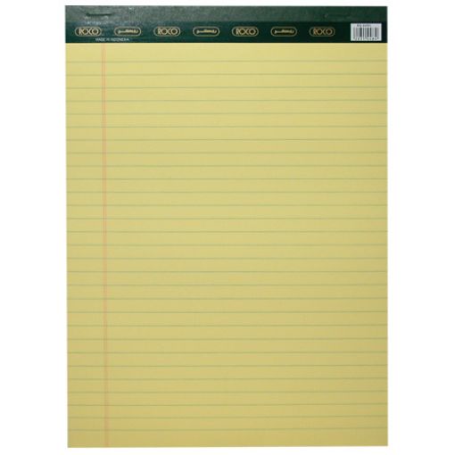 Picture of روكو دفتر كتابة عادي، A4، (80 صفحة (40 ورقة، مسطر، أصفر