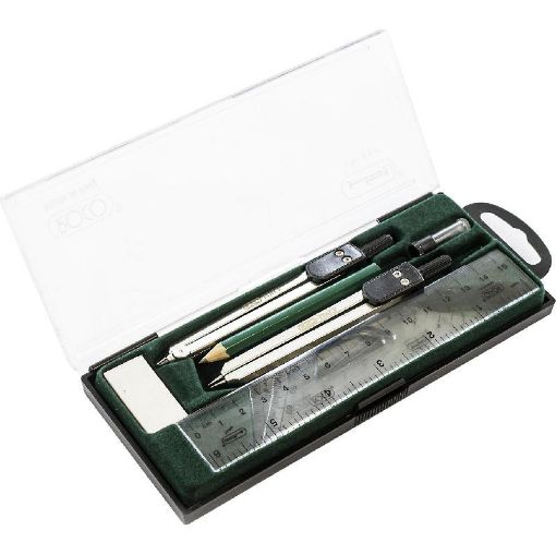 صورة روكو #400 طقم أدوات هندسية، معدن‎/‎بلاستيك، 9‎ Parts