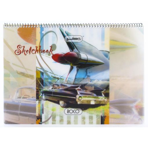 صورة روكو دفتر اسكتش، مخرم، 110‎ gsm، ابيض، 33‎.8‎ X ‎23‎ cm، 16 ورقة