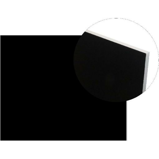 صورة روكو لوحة فوم، اسود، (100.00 سم (3.28 قدمX (70.00 سم (2.30 قدم