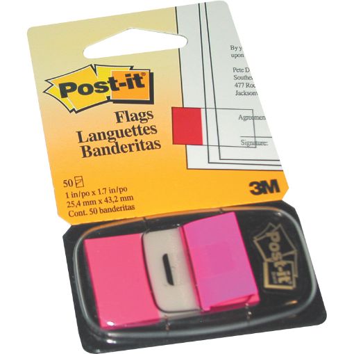 Picture of ثري ام بوست ات علامات ترميز لاصقة، علامات ترميز لاصقة، وردي فاتح