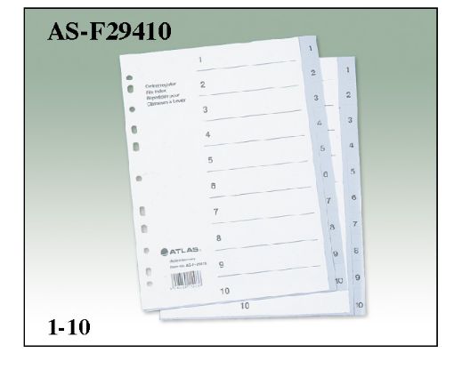 صورة مقسم بلاستيك A4 1-10