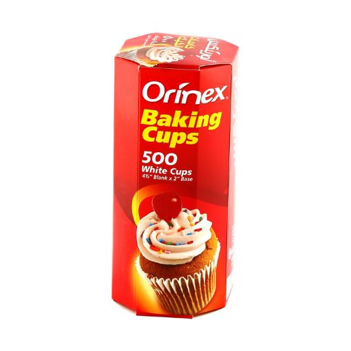 صورة كاسات كيك بيضاء اورنكس 500/20 ( 372 ) .