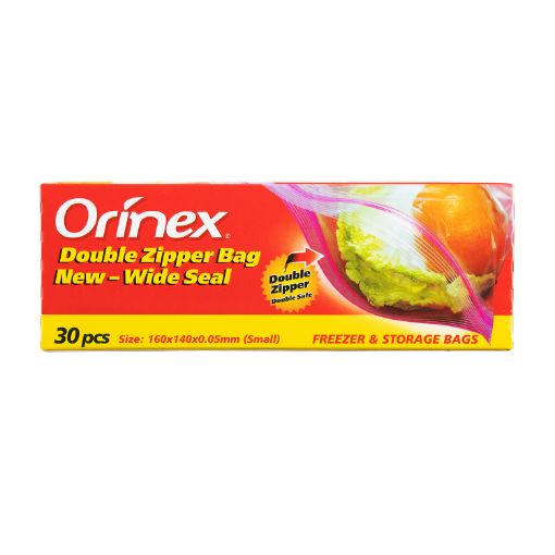 Picture of أكياس للتخزين مع سحاب مزدوج للغلق صغير أورينكس 30/24 حبة