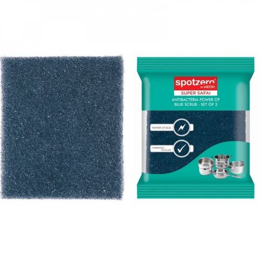 صورة Spotzero Anti-bacteria Scrub Blue Pac=3pcs