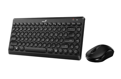 صورة Genius KEYBOARD: LUXEMATE Q8000,ARA,BLACK  2.4GHZ  (KEYBOARD+MOUSE) (Exclusive)