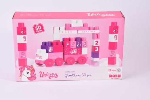 صورة دولو قطار المكعبات 50 قطعة يونيكورن