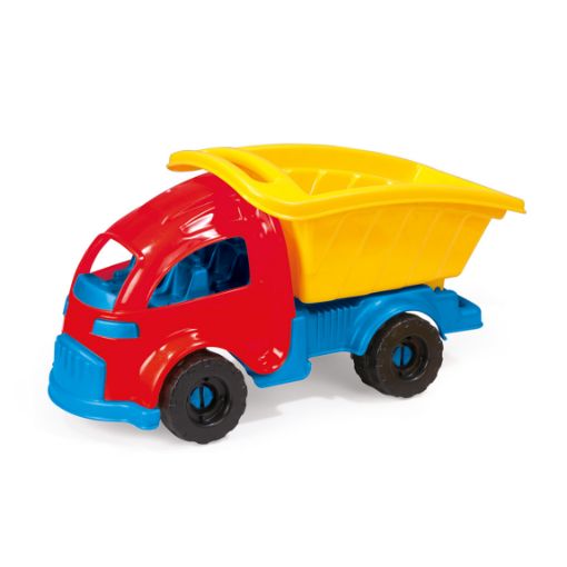 صورة دولو شاحنة بت بول 34 سم اصفر وازرق