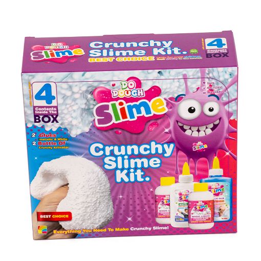 Picture of مجموعةسلايم4قطع غراءأبيض مع منشط كرنشي