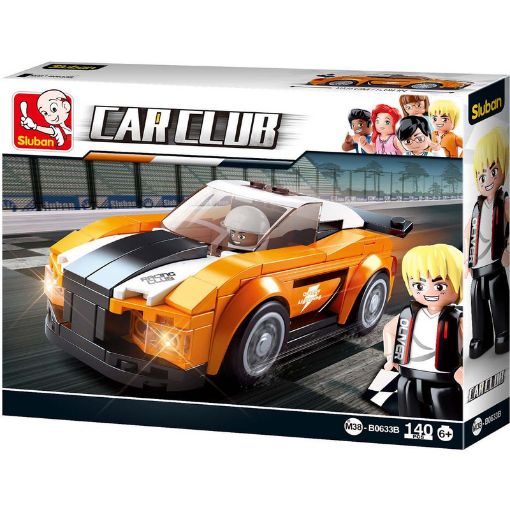 Picture of سلوبان قطع تركيب سيارة سباق برتقالي