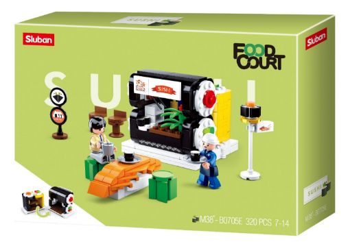 Picture of سلوبان قطع تركيب زاوية مطعم سوشي