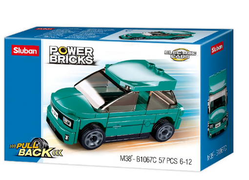 صورة سلوبان سيارة كهربائية زرقاء