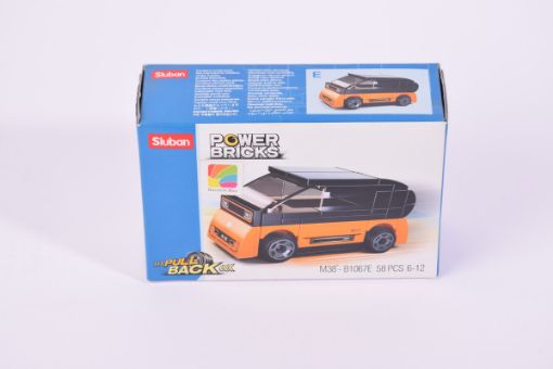 صورة سلوبان سيارة كهربائيةبرتقالي واسود