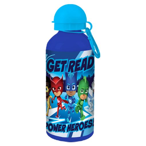 صورة زمزمية الومنيوم600مل بي جي ماسك ازرق