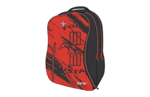 Picture of شنطة ظهر موستنج احمرواسود +مقلمية