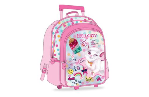 صورة شنطة ترولي لولوكاتي منقط  +مقلمية