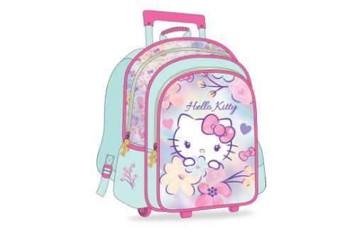 Picture of شنطة ترولي هيلو كيتي سماوي +مقلمية