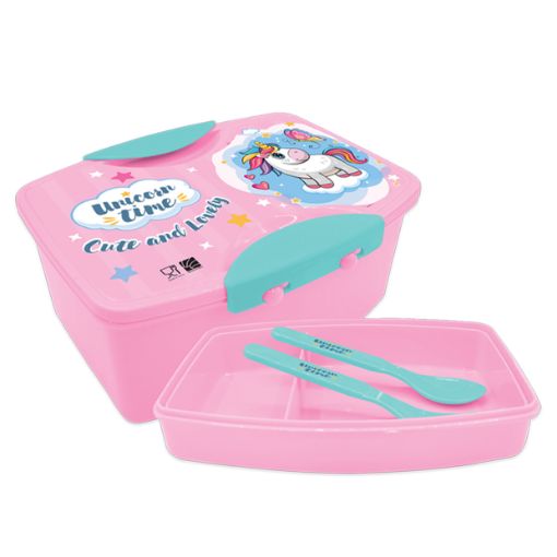 Picture of طقم لنش يونيكورن مع ملعقة وشوكة