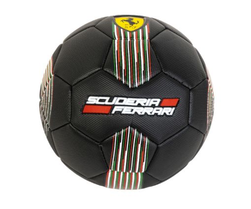 صورة فيراري كرة قدم أسود مع خطوط بيضاء