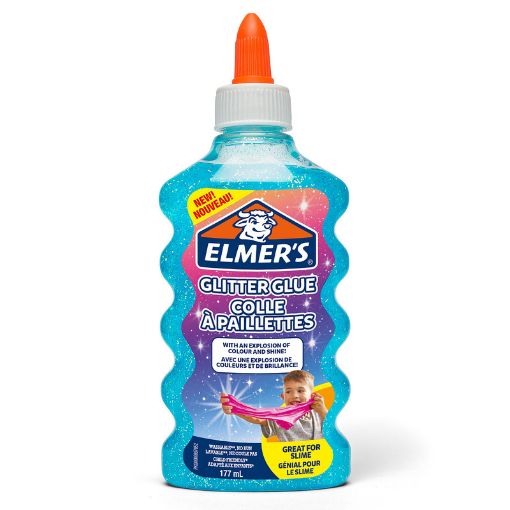 صورة ايلميرز سائل غراء ازرق لامع