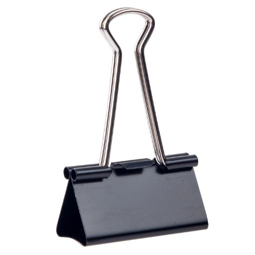 صورة ديلي مشبك ورق معدن اسود51مم