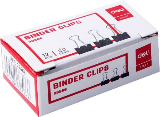 صورة ديلي مشبك ورق معدن اسود15مم