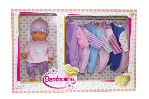 Picture of طقم دمية  30سم مع 6 فساتين اضافية