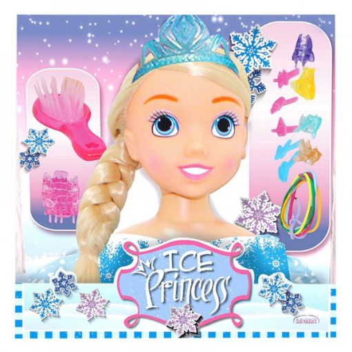 صورة مولي أميره الثلج مع إكسسوارات الشعر