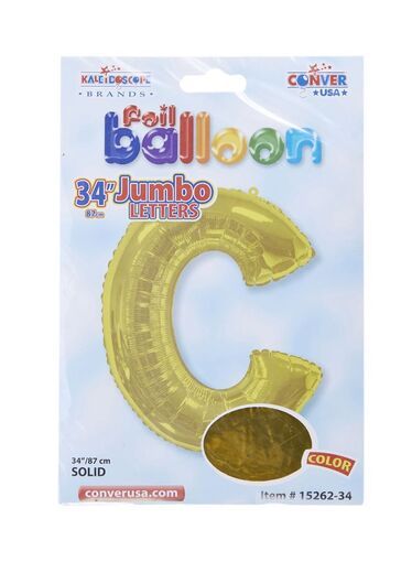 Picture of بالون بشكل حرف C ذهبي
