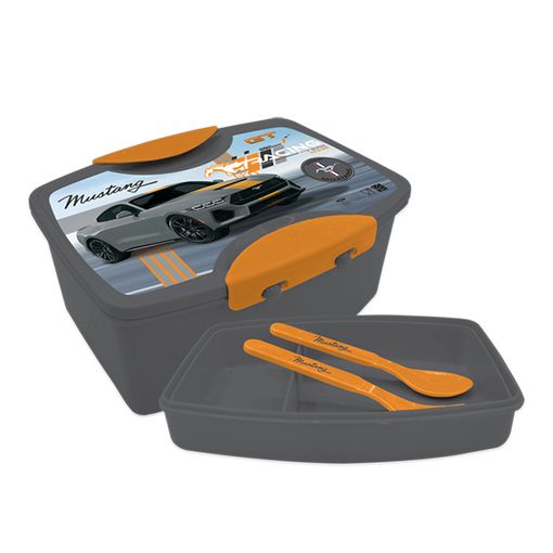 Picture of طقم لنش موستنج رمادي مع ملعقة وشوكة