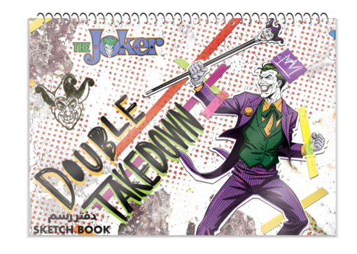 صورة دفتر رسم كرتون صغير جوكر