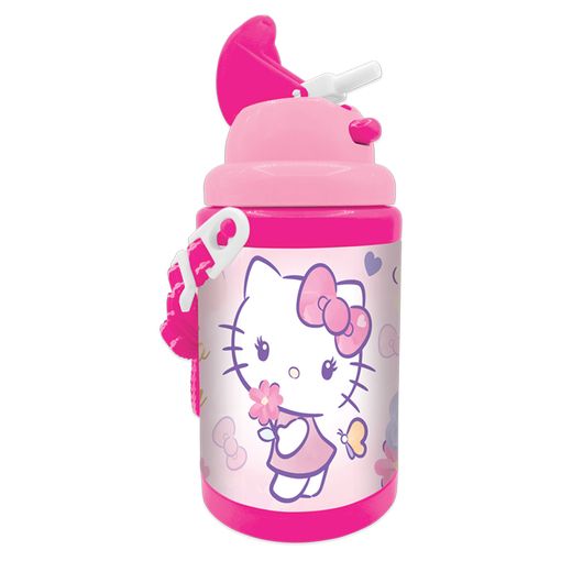 صورة زمزمية بلاستيك 460مل ورد هيلوكيتي