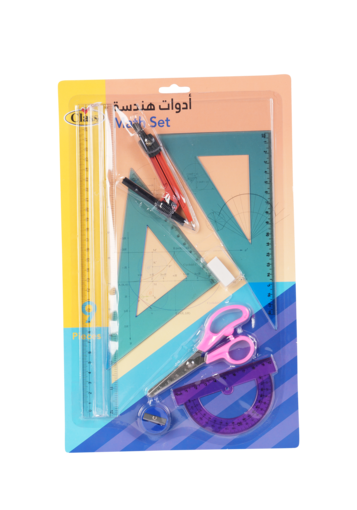 صورة طقم هندسه 9قطع