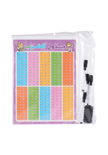 صورة سبورة ورقية وجهين4حبة+4قلم+محاية