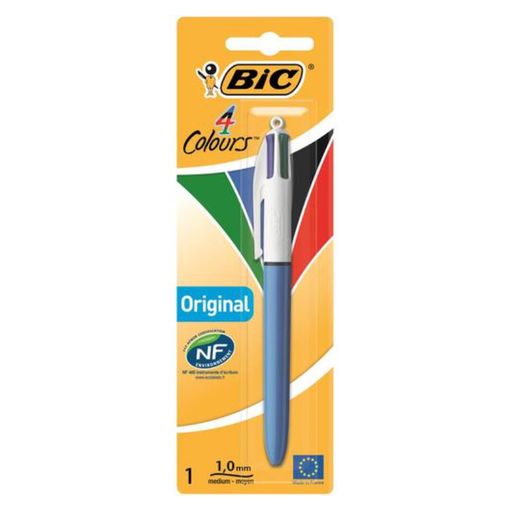 صورة بيك علبه شد 20 كرت قلم 4 لون / ازرق /