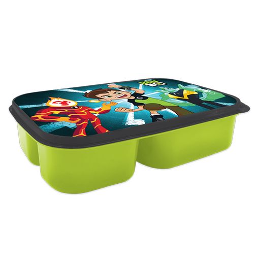 صورة لنش بوكس بلاستيك بين تن مقسم