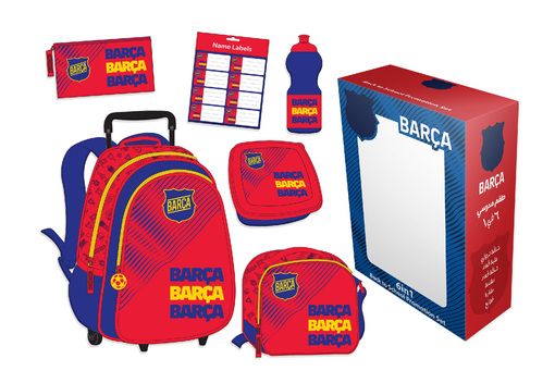 صورة طقم 6 في 1 ترولي برشلونة